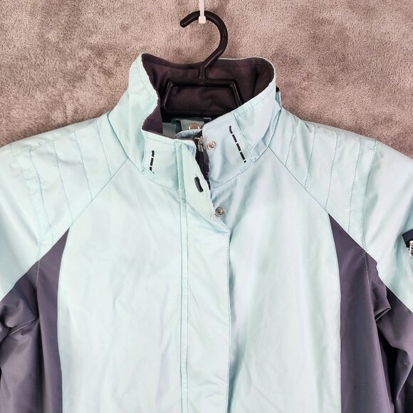 Womens Free Country Radiance Jacket Light Blue Gray Full Zip Long Sleeve Size M - Picture 4 of 12